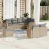 Set canapele de grădină cu perne, 8 piese, gri, poliratan GartenMobel Dekor