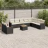 Set canapele de grădină cu perne, 11 piese, bej, poliratan GartenMobel Dekor