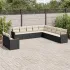 Set canapele de grădină cu perne, 11 piese, bej, poliratan GartenMobel Dekor