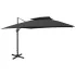 Umbrelă de grădină cantilever cu blat dublu 300x300 cm taupe GartenMobel Dekor