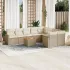 Set mobilier de grădină cu perne, 10 piese, gri, poliratan GartenMobel Dekor