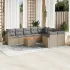 Set mobilier de grădină cu perne, 10 piese, gri, poliratan GartenMobel Dekor