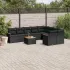 Set mobilier de grădină cu perne, 10 piese, gri, poliratan GartenMobel Dekor
