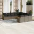Set canapele de grădină cu perne, 11 piese, gri, poliratan GartenMobel Dekor