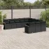 Set canapele de grădină cu perne, 11 piese, gri, poliratan GartenMobel Dekor