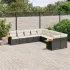 Set canapele de grădină cu perne, 10 piese, bej, poliratan GartenMobel Dekor