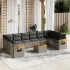 Set canapele de grădină cu perne, 11 piese, bej, poliratan GartenMobel Dekor