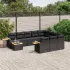 Set canapele de grădină cu perne, 11 piese, bej, poliratan GartenMobel Dekor
