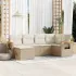 Set canapele de grădină cu perne, 6 piese, bej, poliratan GartenMobel Dekor