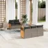 Set mobilier de grădină cu perne, 6 piese, negru, poliratan GartenMobel Dekor
