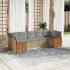 Set canapele de grădină, 7 piese, cu perne, bej, poliratan GartenMobel Dekor
