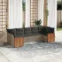 Set canapele de grădină, 7 piese, cu perne, bej, poliratan GartenMobel Dekor
