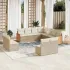 Set canapele de grădină cu perne, 11 piese, bej, poliratan GartenMobel Dekor