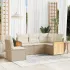 Set mobilier de grădină cu perne, 5 piese, negru, poliratan GartenMobel Dekor