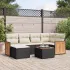 Set canapele de grădină, 7 piese, cu perne, gri, poliratan GartenMobel Dekor
