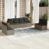 Set canapele de grădină, 8 piese, cu perne, bej, poliratan GartenMobel Dekor