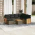 Set canapele de grădină, 8 piese, cu perne, bej, poliratan GartenMobel Dekor