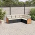 Set canapele de grădină cu perne, 6 piese, bej, poliratan GartenMobel Dekor