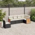Set canapele de grădină cu perne, 6 piese, bej, poliratan GartenMobel Dekor