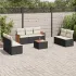 Set canapele de grădină, 8 piese, cu perne, bej, poliratan GartenMobel Dekor
