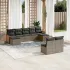Set canapele de grădină, 9 piese, cu perne, bej, poliratan GartenMobel Dekor