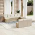 Set canapele de grădină cu perne, 10 piese, bej, poliratan GartenMobel Dekor