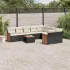 Set canapele de grădină cu perne, 10 piese, bej, poliratan GartenMobel Dekor
