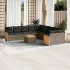 Set canapele de grădină cu perne, 11 piese, bej, poliratan GartenMobel Dekor