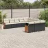 Set canapele de grădină cu perne, 11 piese, bej, poliratan GartenMobel Dekor