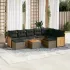 Set canapele de grădină cu perne, 10 piese, bej, poliratan GartenMobel Dekor