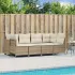 Set mobilier de grădină cu perne, 5 piese, negru, poliratan GartenMobel Dekor