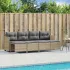 Set canapele de grădină cu perne, 5 piese, bej, poliratan GartenMobel Dekor