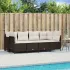 Set mobilier de grădină cu perne, 5 piese, negru, poliratan GartenMobel Dekor