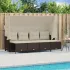 Set mobilier de grădină cu perne, 5 piese, negru, poliratan GartenMobel Dekor