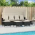Set canapele de grădină cu perne, 5 piese, maro, poliratan GartenMobel Dekor