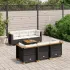 Set canapele de grădină, 7 piese, cu perne, bej, poliratan GartenMobel Dekor