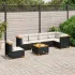 Set canapele de grădină, 7 piese, cu perne, bej, poliratan GartenMobel Dekor