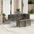 Set canapele de grădină cu perne, 8 piese, gri, poliratan GartenMobel Dekor