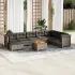 Set canapele de grădină, 9 piese, cu perne, bej, poliratan GartenMobel Dekor