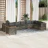 Set mobilier de grădină cu perne, 10 piese, gri, poliratan GartenMobel Dekor