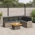 Set mobilier de grădină cu perne, 5 piese, gri, poliratan GartenMobel Dekor