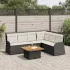 Set mobilier de grădină cu perne, 5 piese, gri, poliratan GartenMobel Dekor