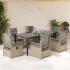 Set mobilier de grădină cu perne, 5 piese, bej, poliratan GartenMobel Dekor