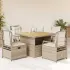 Set mobilier de grădină cu perne, 5 piese, bej, poliratan GartenMobel Dekor