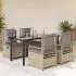 Set mobilier de grădină cu perne, 5 piese, bej, poliratan GartenMobel Dekor