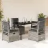 Set mobilier de grădină cu perne, 5 piese, bej, poliratan GartenMobel Dekor