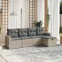 Set canapele de grădină cu perne, 6 piese gri deschis poliratan GartenMobel Dekor