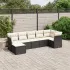 Set canapele de grădină, 8 piese, cu perne, bej, poliratan GartenMobel Dekor