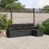 Set mobilier grădină cu perne, 6 piese, gri, poliratan GartenMobel Dekor