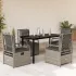 Set mobilier de grădină cu perne, 5 piese, bej, poliratan GartenMobel Dekor